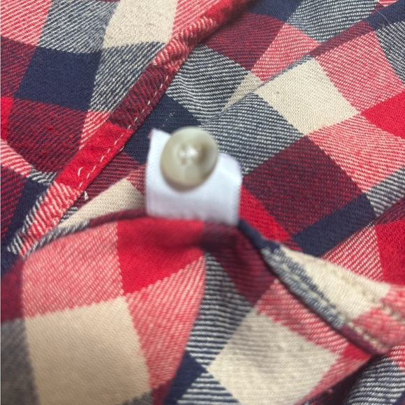 Field & Stream Red and Blue Plaid Buffalo Check Casual Button Down Shirt Sz L - Picture 8 of 8